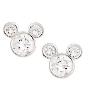 NWT Disney Sterling Silver Mickey Mouse Earrings!